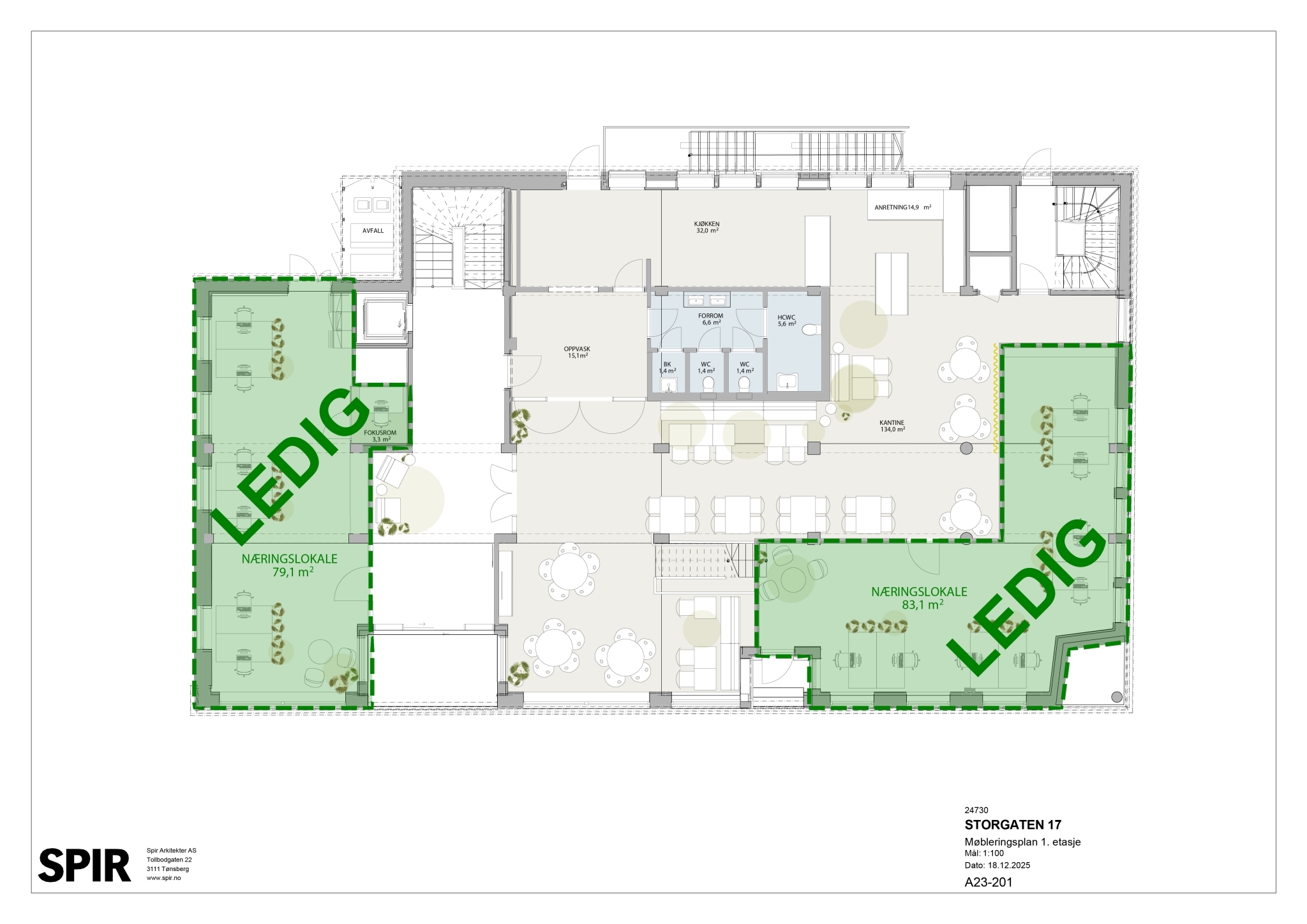 A23 201 Moebleringsplan 1 etasje